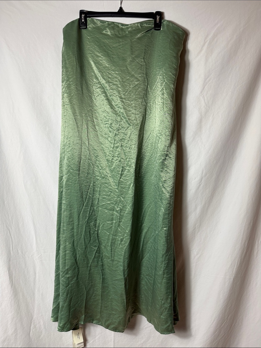 Satin Maxi Dress Sage Green